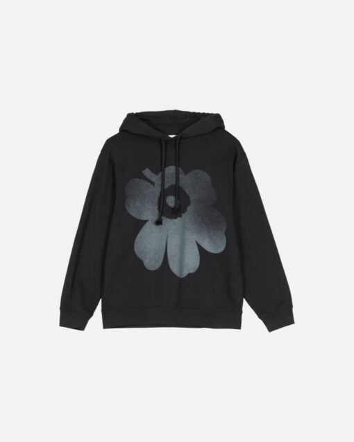 Marimekko Teesi Unikko Placement Unisex Hoodie Black