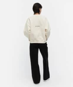 Marimekko Hiutale Vihkiruusu Placement Sweatshirt Off White