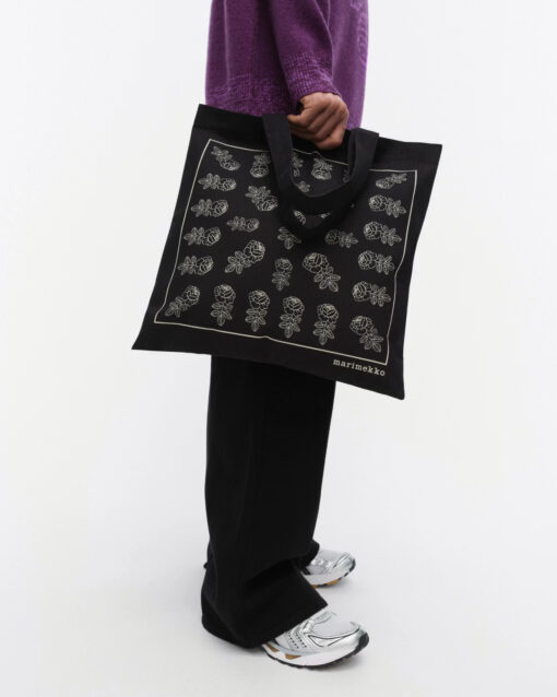 Marimekko Vankka Vihkiruusu Placement Bag Black