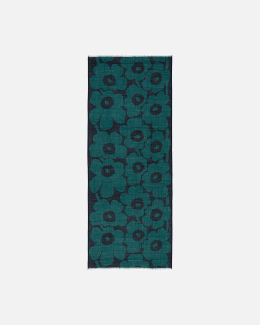 Marimekko Fiore Unikko Scarf Dark Green