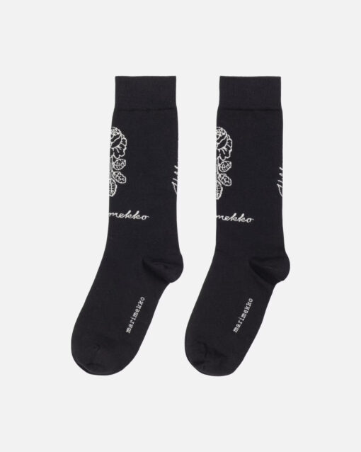 Marimekko Detsku Vihkiruusu Logo Socks Black