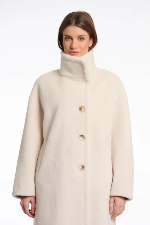 Rino & Pelle Cilou Faux Fur Coat Birch