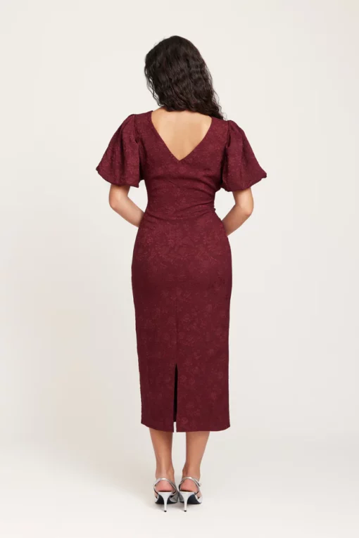 Dry Lake Liz Long Dress Burgundy