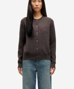 Samsøe Samsøe Nor Short Cardigan Black Coffee