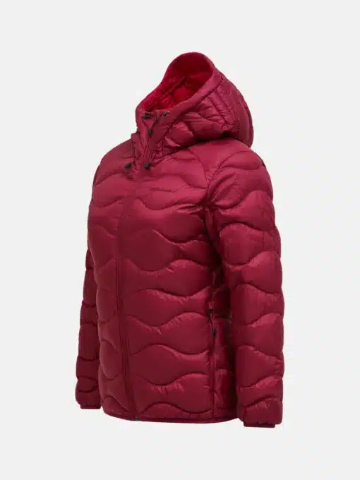 Peak Performance Helium Down Hood Jacket Women Vertical Zenith/Tech Burgundy