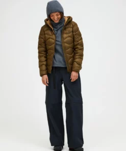 Peak Performance Helium Down Hood Jacket Women Meadow Moss/Sierra Sand