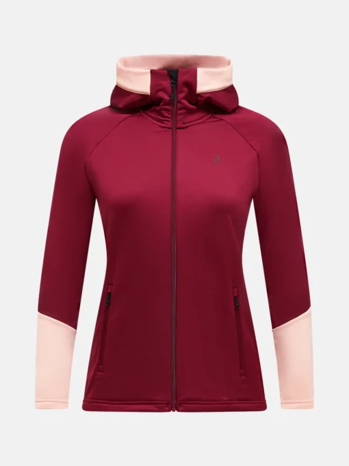 Peak Performance Rider Essentials Zip Hood Women Vertical Zenith/Peach Fuzz