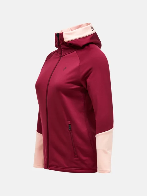 Peak Performance Rider Essentials Zip Hood Women Vertical Zenith/Peach Fuzz