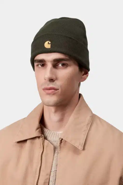 Carhartt WIP Chase Beanie Olive/Gold