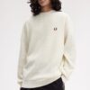 Fred Perry Waffle Stitch Jumper Ecru