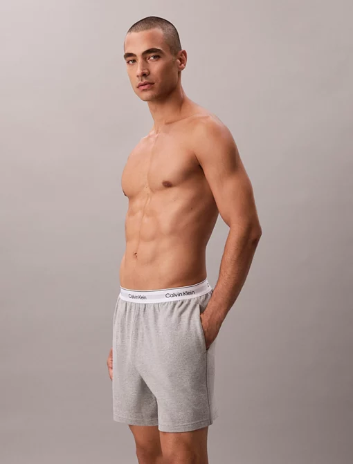 Calvin Klein Cotton Jersey Pyjama Shorts Grey Heather