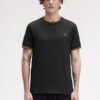 Fred Perry Twin Tipped T-Shirt Black / Shaded Stone