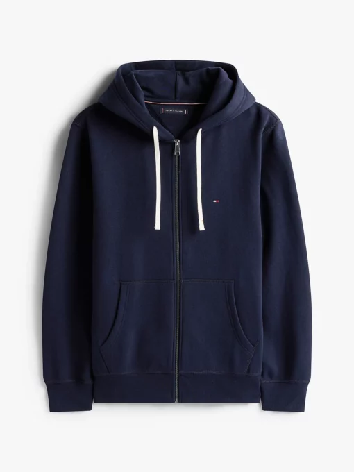 Tommy Hilfiger Fleece Zip-Thru Hoody Navy Blue