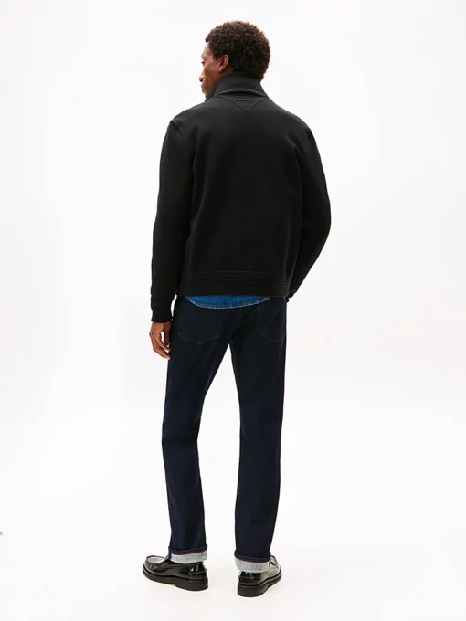 Tommy Hilfiger Smart Casual Mixed Texture Zip-Thru Jacket Black