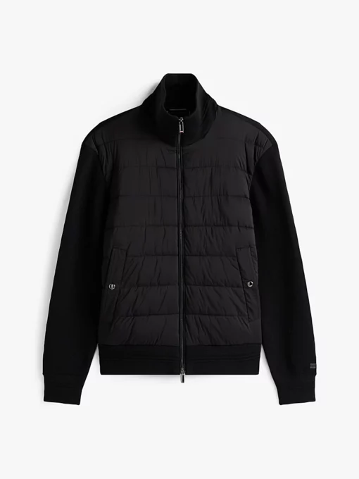 Tommy Hilfiger Smart Casual Mixed Texture Zip-Thru Jacket Black