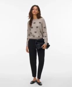 Vmdoffy Intarsia Pullover Grey