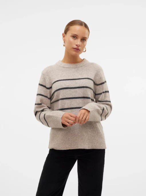 Vmflawless Pullover Silver Mink