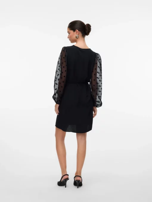 Vmalva V-Neck Dress Black