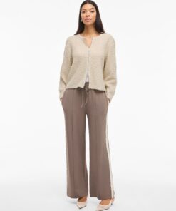 Vipaza Zipper Knit Cardigan Birch