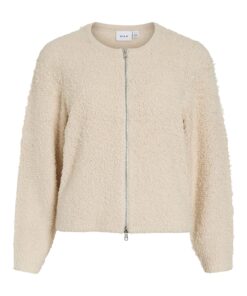 Vipaza Zipper Knit Cardigan Birch