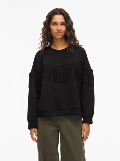 Vireflect Fringe Sweatshirt Balck Beauty