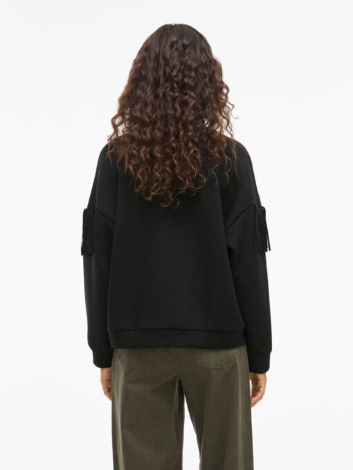 Vireflect Fringe Sweatshirt Balck Beauty