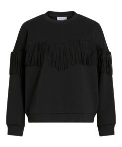 Vireflect Fringe Sweatshirt Balck Beauty