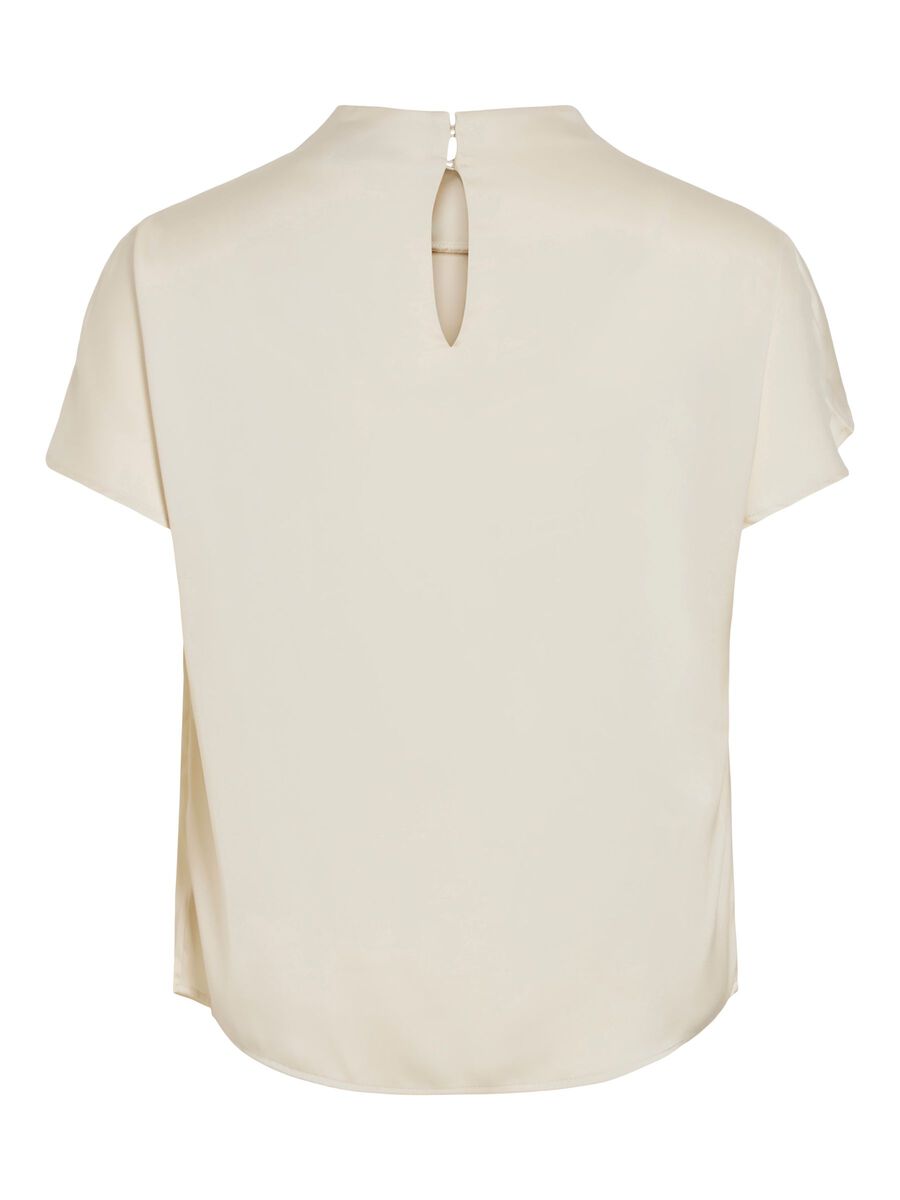 Vielmina Funnel Neck Top Birch Vielmina Funnel Neck Top Birch