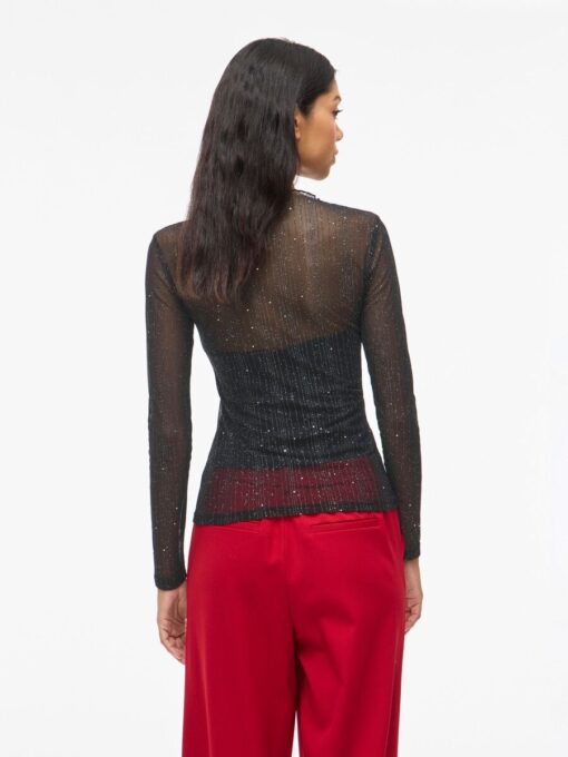 Viturno Funnelneck Top Black Beauty