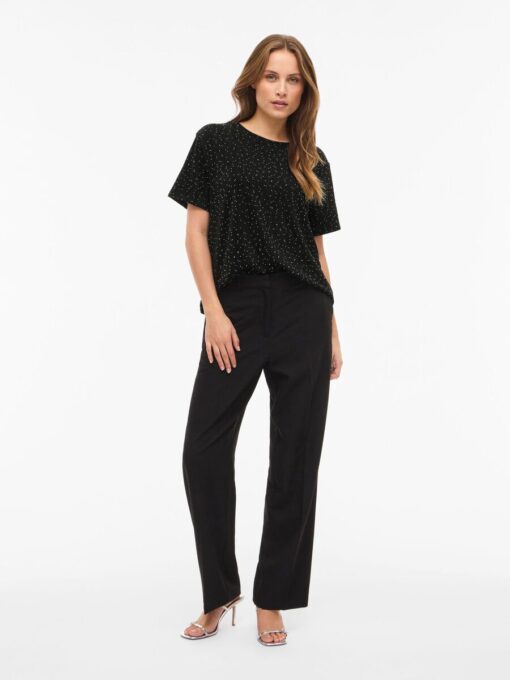 Visilna Glitter Top Black Beauty