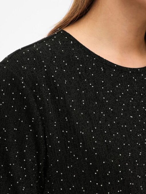 Visilna Glitter Top Black Beauty
