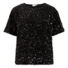 Vifaith Sequin Top Black Beauty