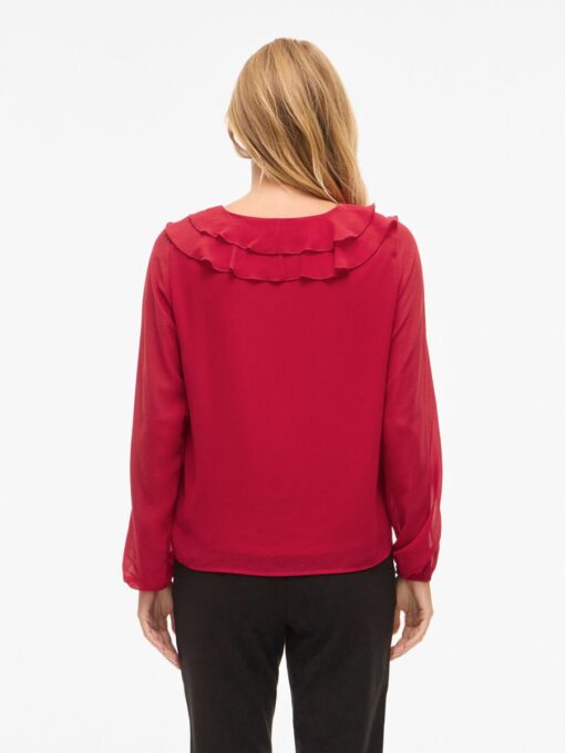 Viane Frill Top Jester Red