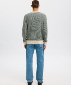 Slhrai Crew Neck Knit Deep Forest