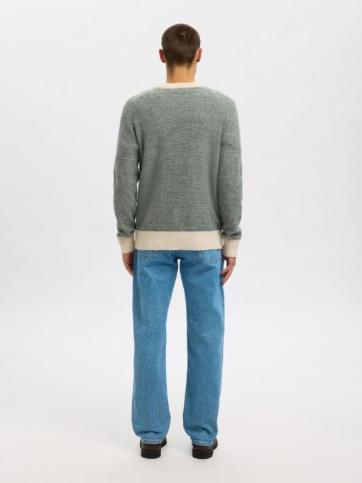 Slhrai Crew Neck Knit Deep Forest