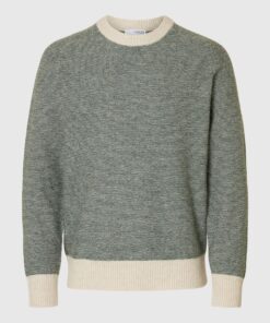 Slhrai Crew Neck Knit Deep Forest