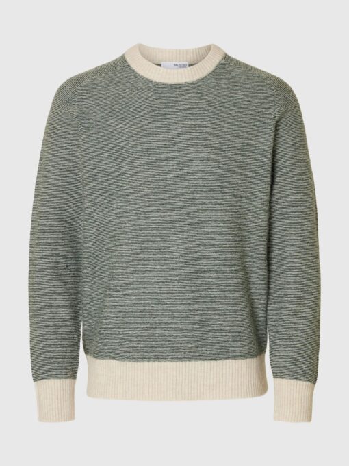 Slhrai Crew Neck Knit Deep Forest