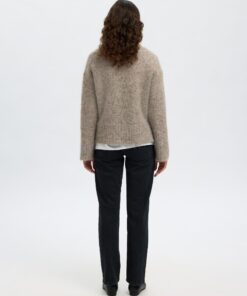 Slhgabriella High Neck knit Steel Gray