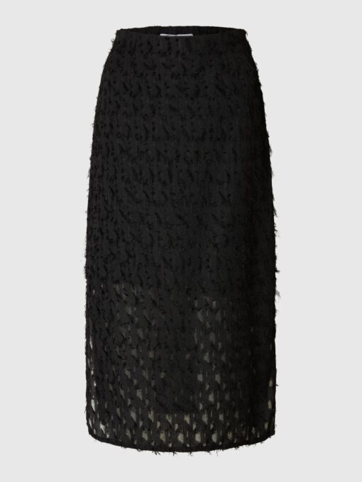 Slfmarion Midi Skirt Black