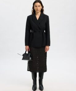 Slfmarion Midi Skirt Black