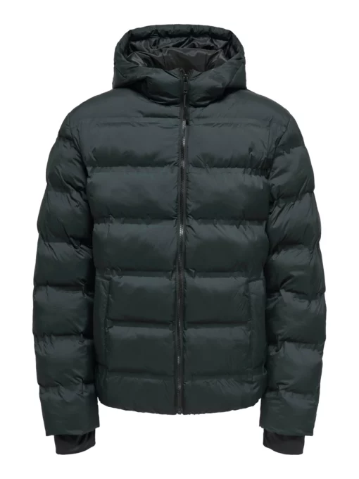 Onsunion Hood Puffer Jacket Black