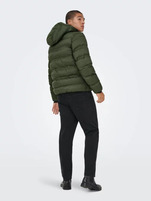 Onsunion Hood Puffer Jacket Green