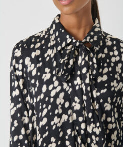 Part Two VarnaPW Dress Balck Dot Print