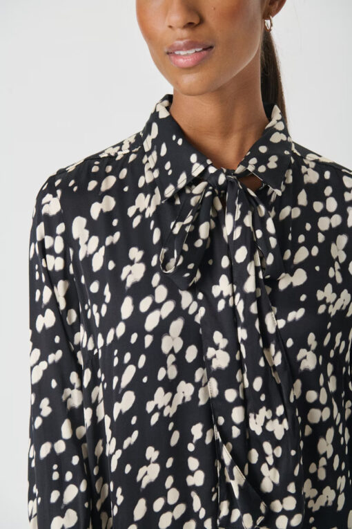 Part Two VarnaPW Dress Balck Dot Print