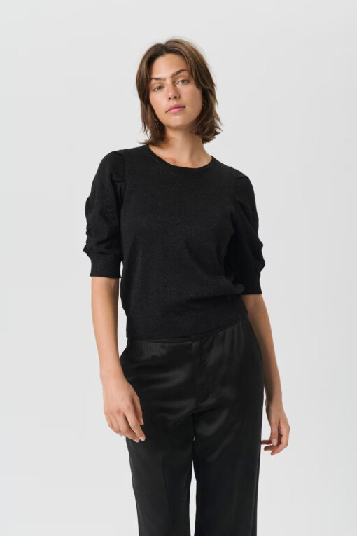 Part Two VaraiaPW Pullover Black with Lurex