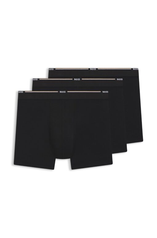 Boss 3-Pack Bamboo Boxers Black
