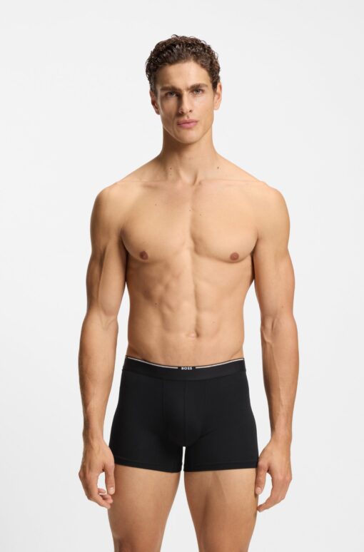 Boss 3-Pack Bamboo Boxers Black