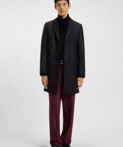 Hugo Migor 2541 Wool Coat Black