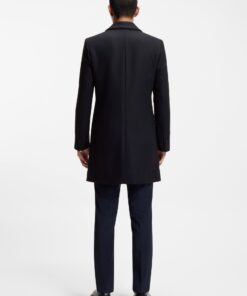 Hugo Migor 2541 Wool Coat Dark Blue