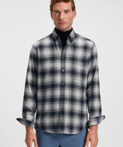 Boss Rickert Shirt Grey Patterned Boss Rickert Shirt Grey Patterned